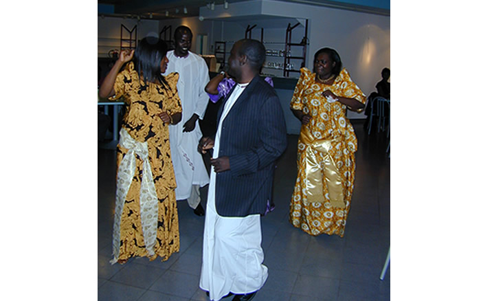 African traditional attire at Zinema cultural centre